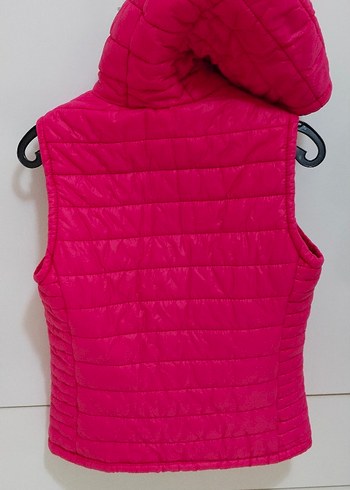m Beden pembe Renk fuşya Pembe Fermuarlı Yelek