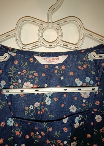 Çiçekli V Yakalı Kadın Elbise - Görsel 5