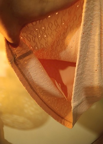 V Yakalı Midi Kadın Elbise - Görsel 3