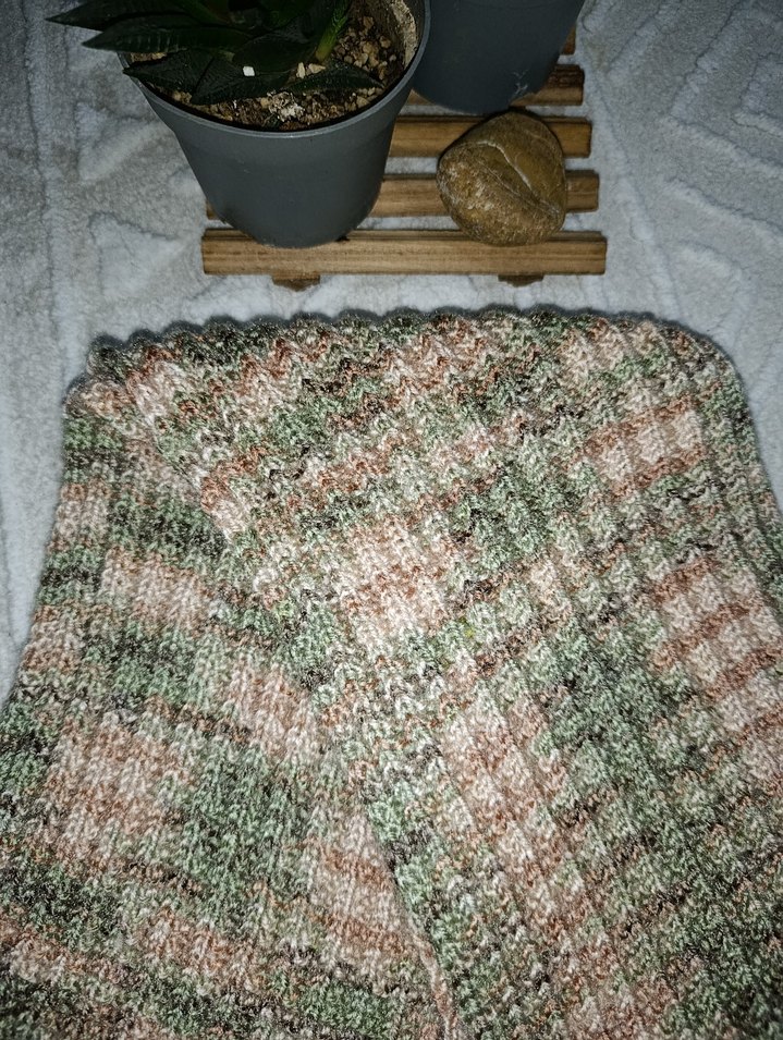 Bej Örgü Bohem Kadın Atkı - Görsel 2