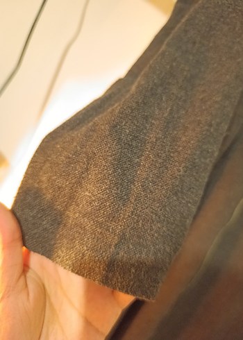 Siyah Uzun Keten Kadın Kaban Kap Pardesü - Görsel 2