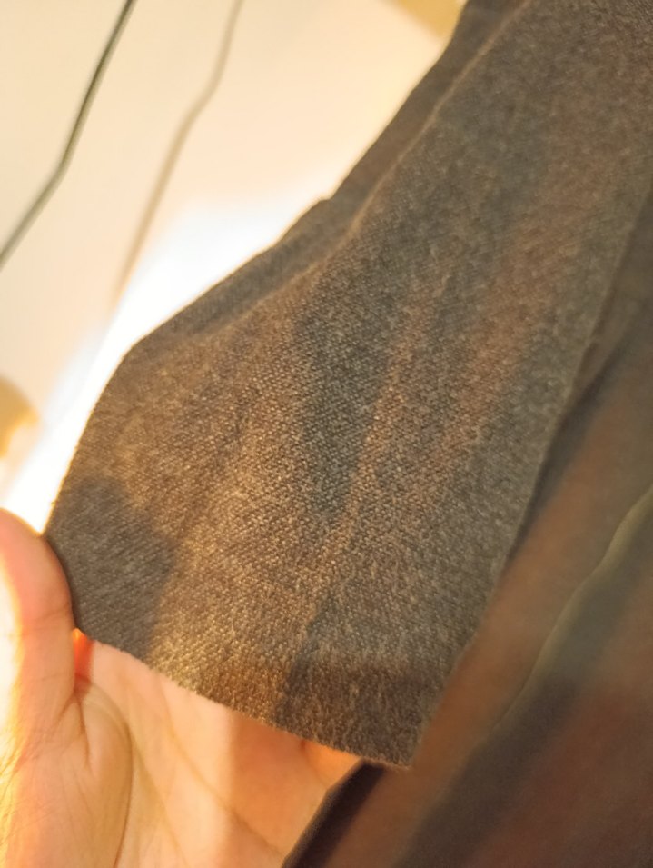 Siyah Uzun Keten Kadın Kaban Kap Pardesü - Görsel 2