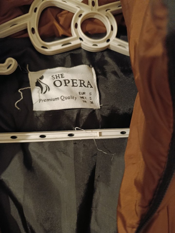 Düğmeli Kahverengi Uzun Kadın Kışlık Mont - Görsel 3