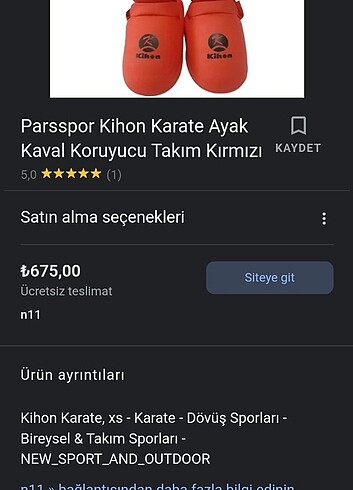  Beden Kihon karete ekipmanları