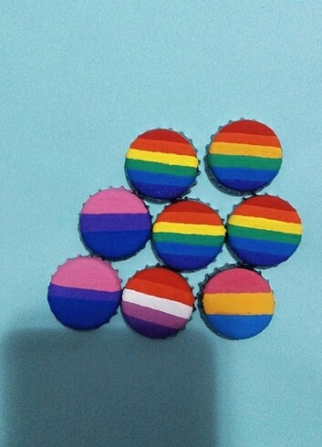 LGBT bayrak rozet pin