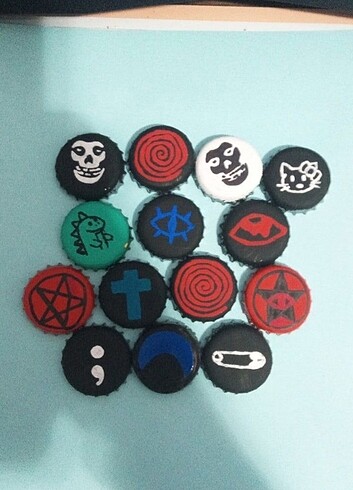 Metal Punk Alt Rozet Pin