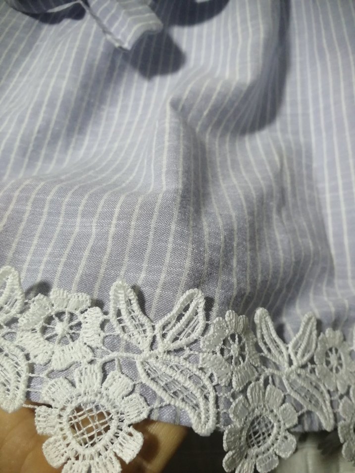 Kız Çocuk Mavi Bohem Nakışlı Elbise - Görsel 4