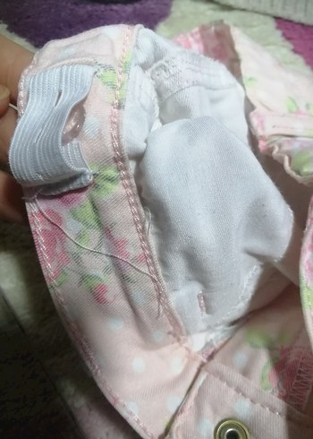 Dantel Detaylı Pembe Çiçekli Kız Pantolonu - Görsel 6