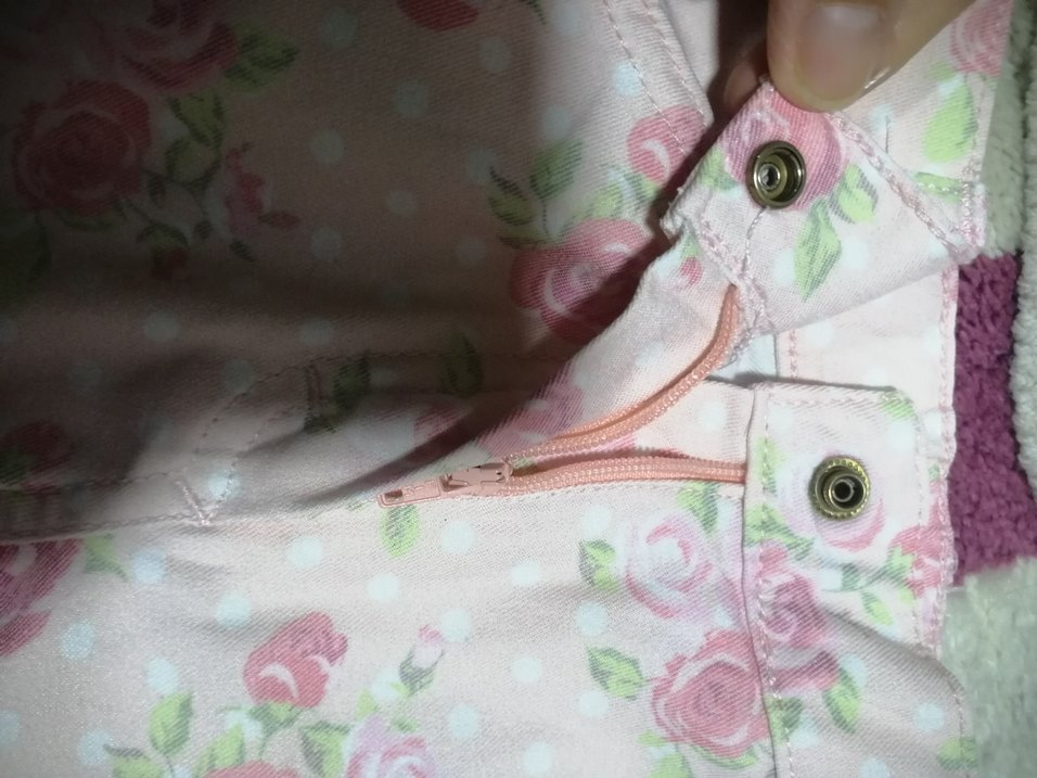 Dantel Detaylı Pembe Çiçekli Kız Pantolonu - Görsel 5