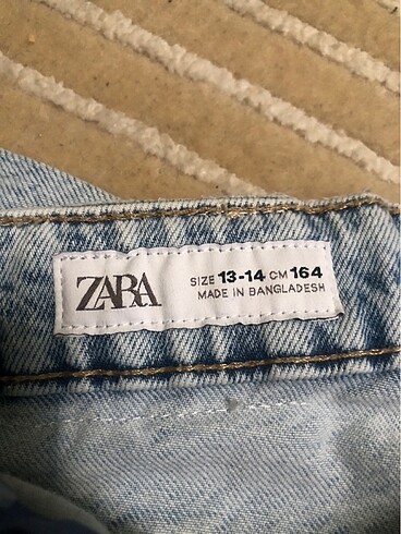 13-14 Yaş Beden mavi Renk Zara ?.