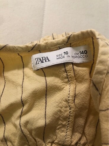 10 Yaş Beden camel Renk Zara tişört