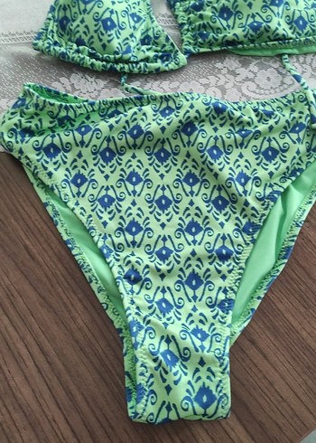 Yeşil Bohem Desenli Mini Bikini - Görsel 2