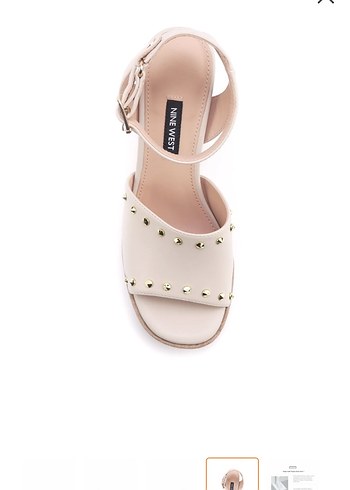 39 Beden Nine West Bej Platform Topuklu Kadın Ayakkabı