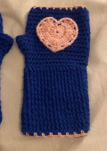 Mavi Bohem Örgü Kadın Eldiveni - Görsel 2