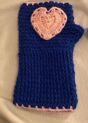 Mavi Bohem Örgü Kadın Eldiveni - Görsel 3