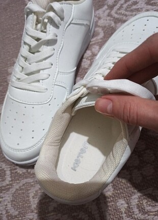 39 Beden Koton spor beyaz sneaker