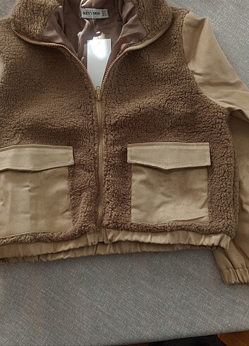 m Beden Kısa Teddy Mont
