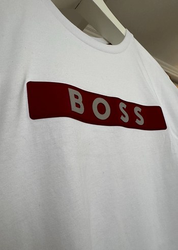 Hugo Boss Orjinal BOSS beyaz Erkek Tişört