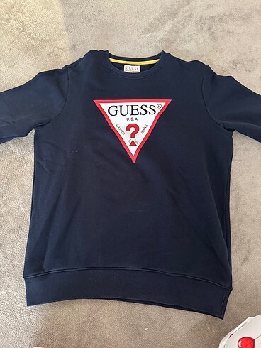 Guess erkek lacivert sweatshirt