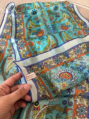 Yeşil Bursa Bursa ipeği desenli şal