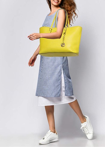 Michael Kors Michael Kors Sarı Deri Kadın Çanta