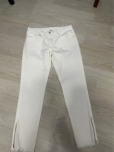 40 Beden beyaz Renk Beymen Pantolon