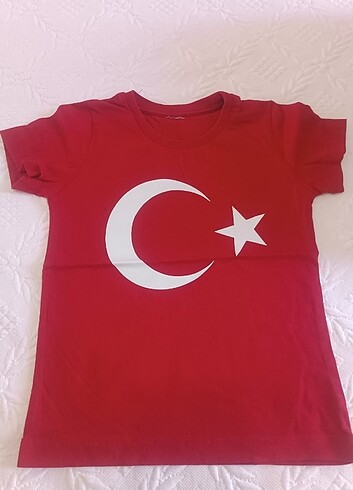 Atatürk ve Türk bayrakli tişört 