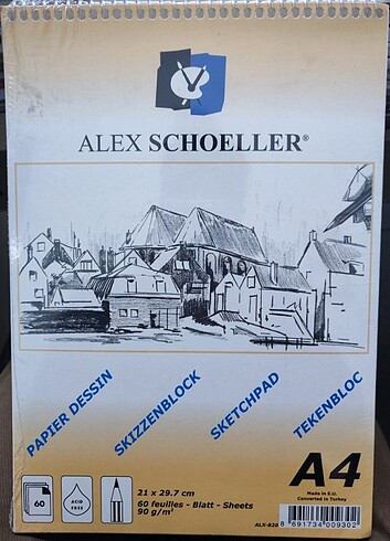  Beden Alex schoeller eskiz defteri a4