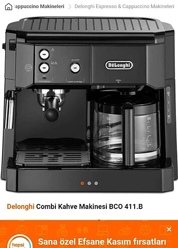 Delonghi BCO 411.B Espresso&Filtre Kahve