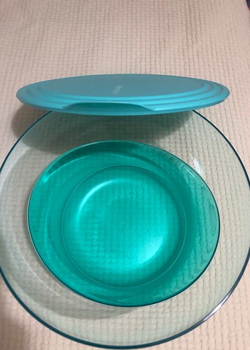 Tupperware Tupperware şeffaf damla 4.6 litre kapaklı saklama kabı