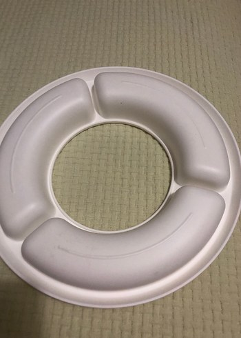 Beden Bölmeli Beyaz tupperware yonca kabın servis kapağı