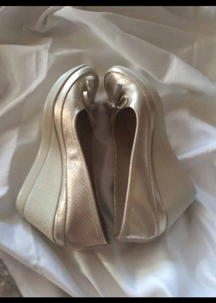 Bambi bayan dolgu topuklu ayakkabı - Görsel 3