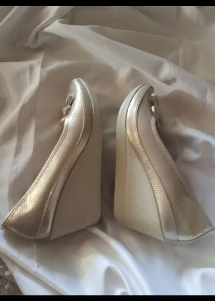 Bambi bayan dolgu topuklu ayakkabı - Görsel 4