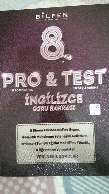 8. Sınıf İngilizce test kitabı