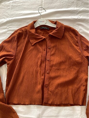 Trendyol crop örme bluz