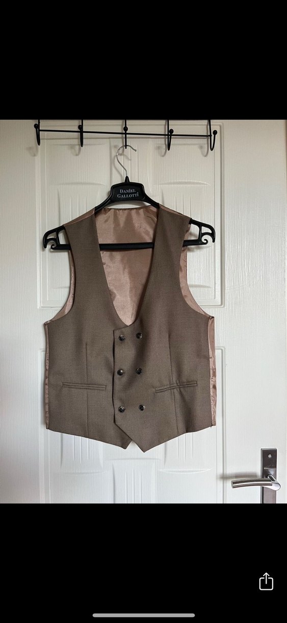 Bej Modern Klasik Erkek Takım Elbise Ted Davıd - Görsel 3