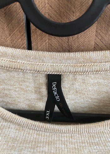 46 Beden çeşitli Renk Bej Pamuklu Kadın Sweatshirt