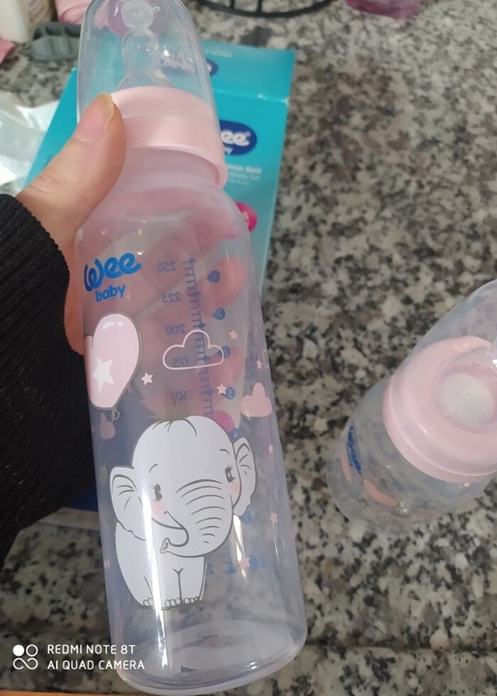 İkili kız bebek biberon - Görsel 3