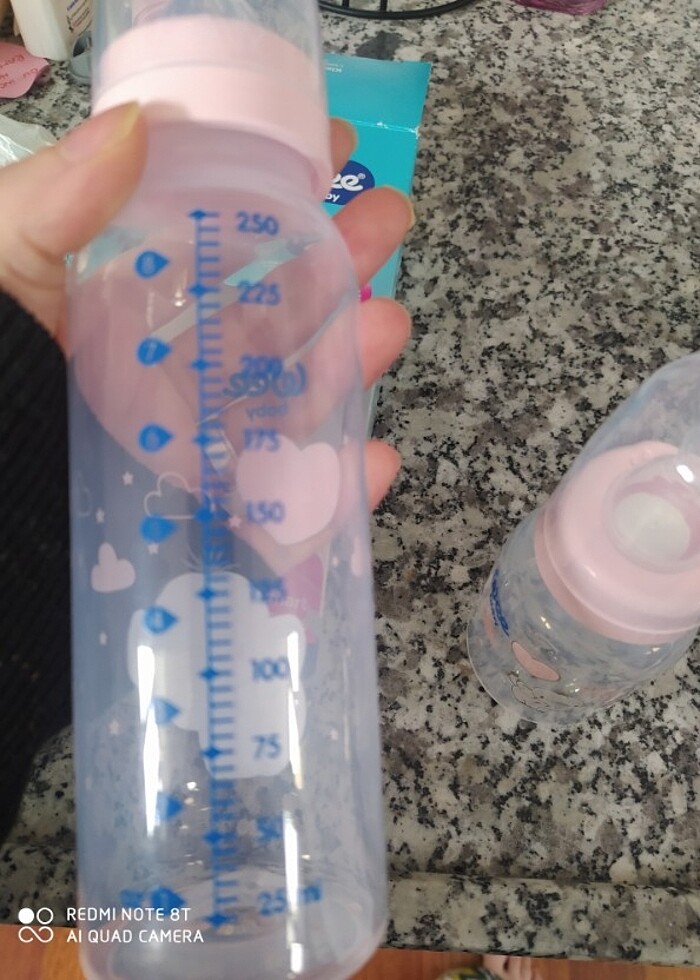 İkili kız bebek biberon - Görsel 4