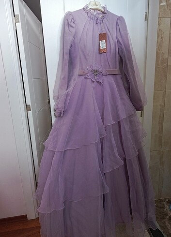 Lila kat kat abiye ve hazır - Görsel 3