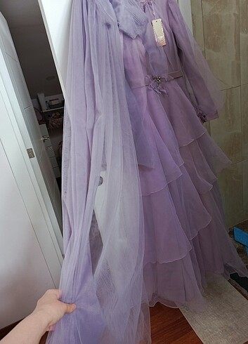 Lila kat kat abiye ve hazır - Görsel 17