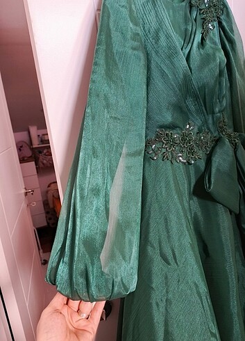 Yeşil abiye - Görsel 6