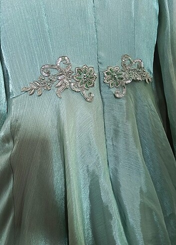 Yeşil abiye - Görsel 9