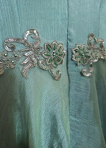 Yeşil abiye - Görsel 11