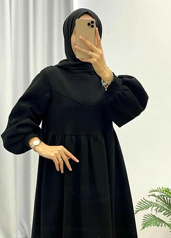 Zara Üç iplik şardonlu sweat elbise