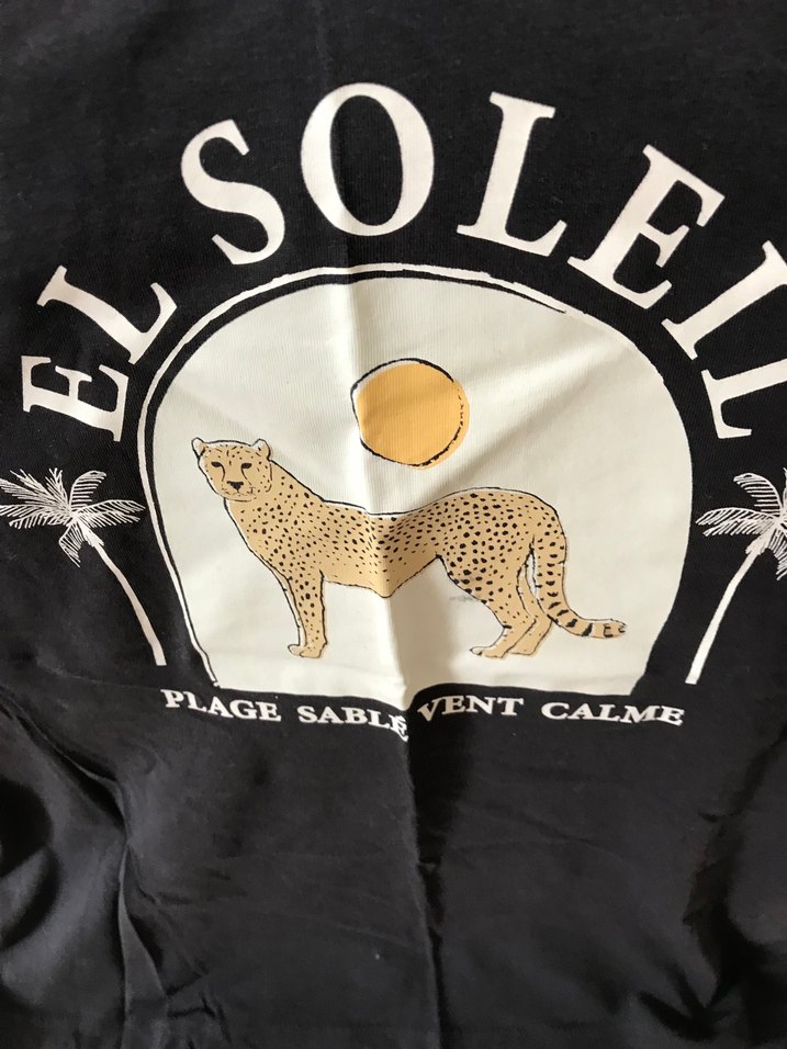 H&M Baskılı Kadın Tişört füme rengi yenıdır - Görsel 3