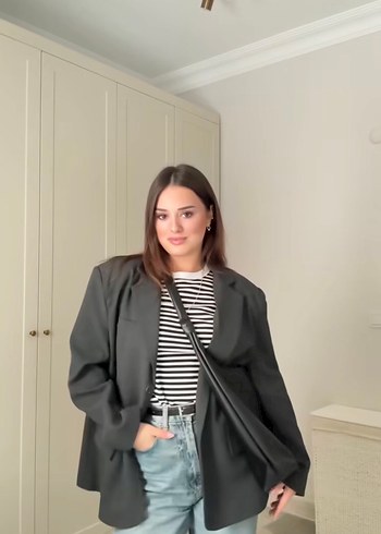 Altuda Siyah Deri Çanta cove modelı - Görsel 3