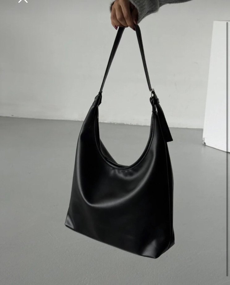 Altuda Siyah Deri Çanta cove modelı - Görsel 2