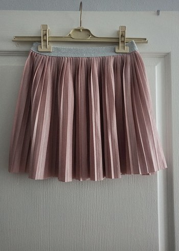 Pembe Pilili Kız Çocuk Etek