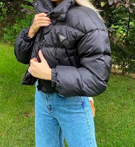 m Beden siyah Renk Kadın prada mont
